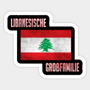 Libanesische Grossfamilie, Lebanon Flag, Lebanese Family Sticker